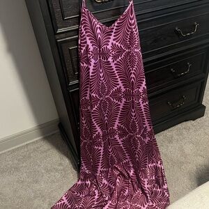 VENUS Pink and Purple Patterned Dress